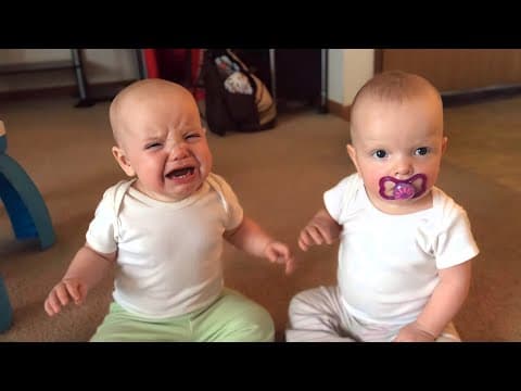 Baby Girls Fight Over Pacifier